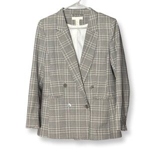 H&M Double Breasted Plaid Blazer With Pockets
Size: M / US 6-8 / IT 42-44